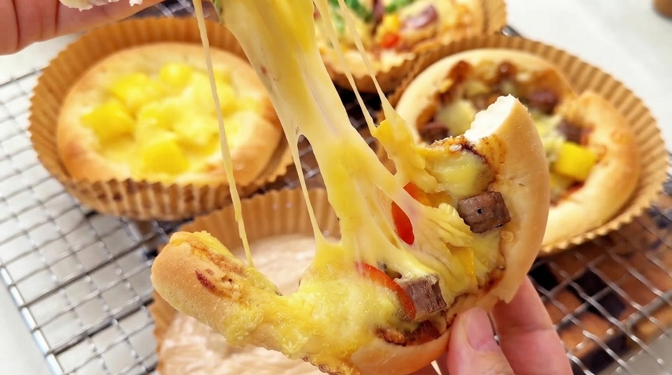 Hausgemachte Mini-Pizzen auf Vorrat