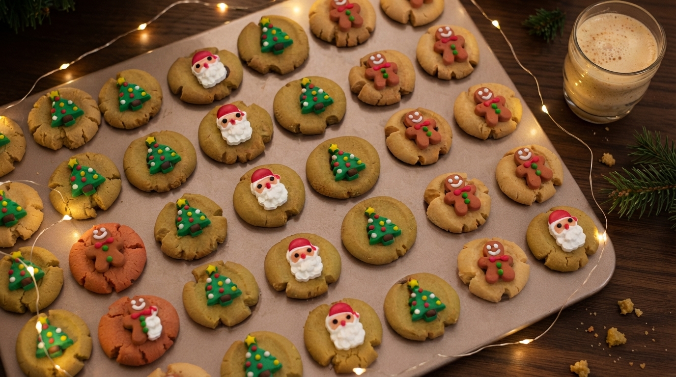 Weihnachtliche Margaretenplätzchen