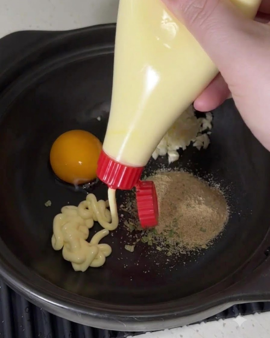 Alle Würzzutaten sind im Kochtopf zu einer glatten Paste vermischt.