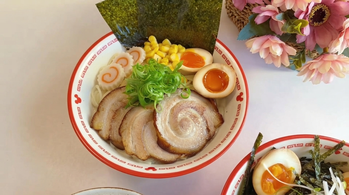 Authentisches Japanisches Tonkotsu Ramen & Chashu Reis