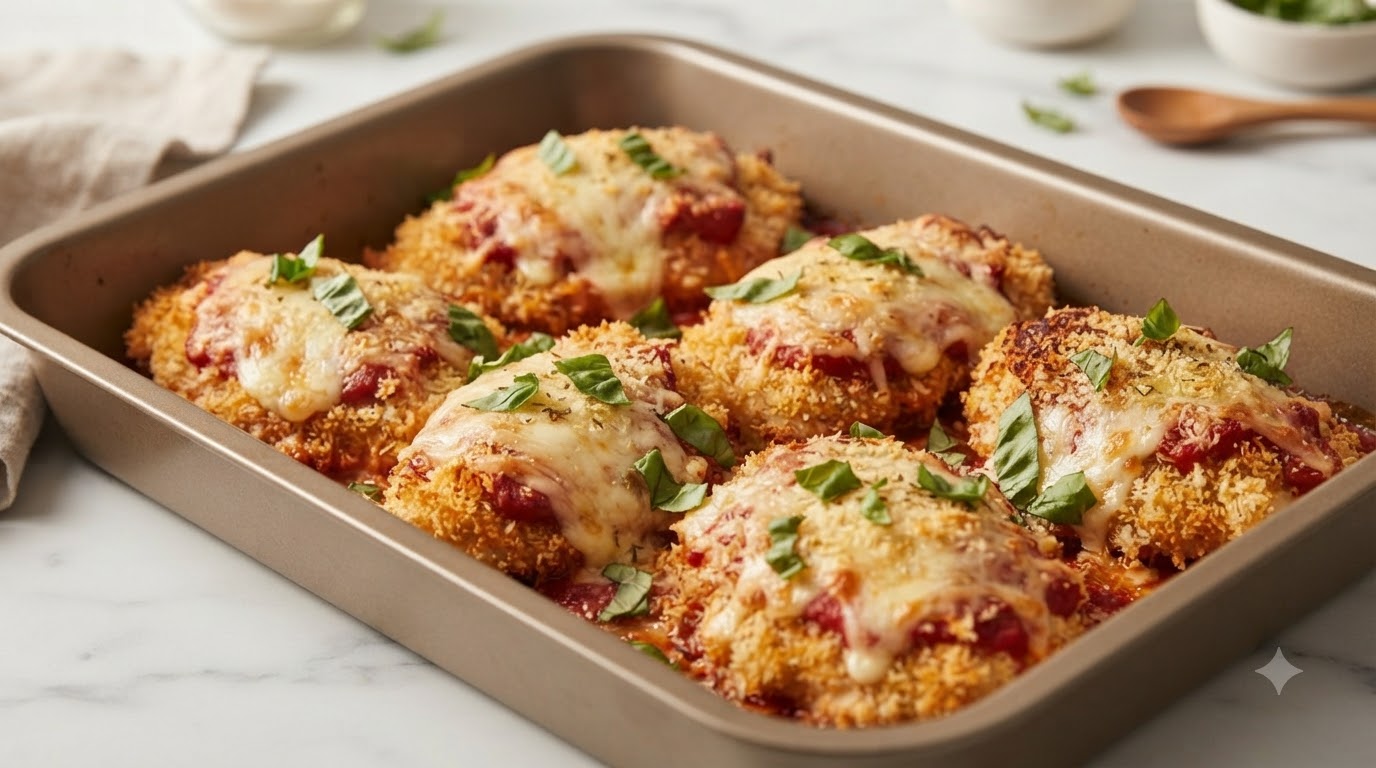 Italienischer Parmesan-Hähnchen-Auflauf