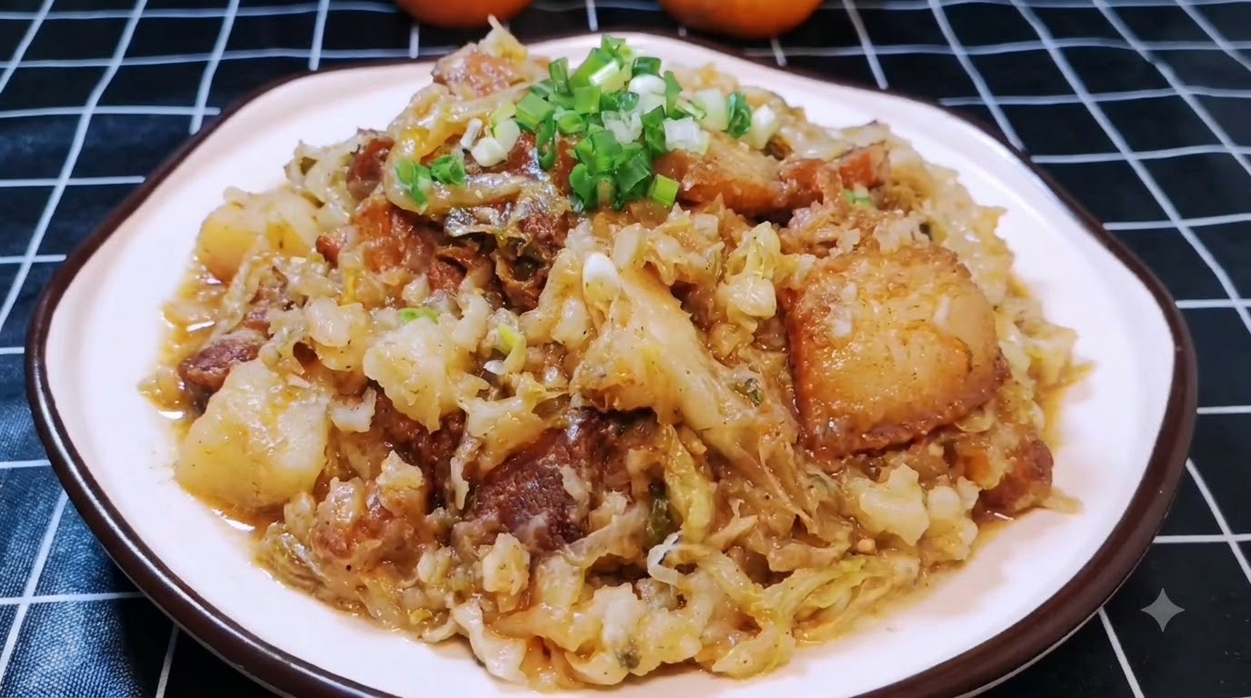 Nord-Shaanxi Schweinefleisch und Sauerkraut Eintopf
