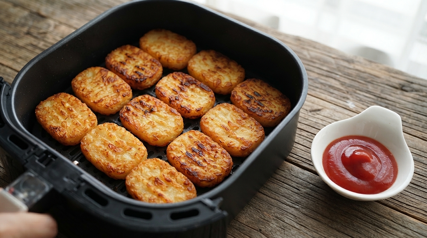 Knusprige Kartoffeltaler aus der Heißluftfritteuse