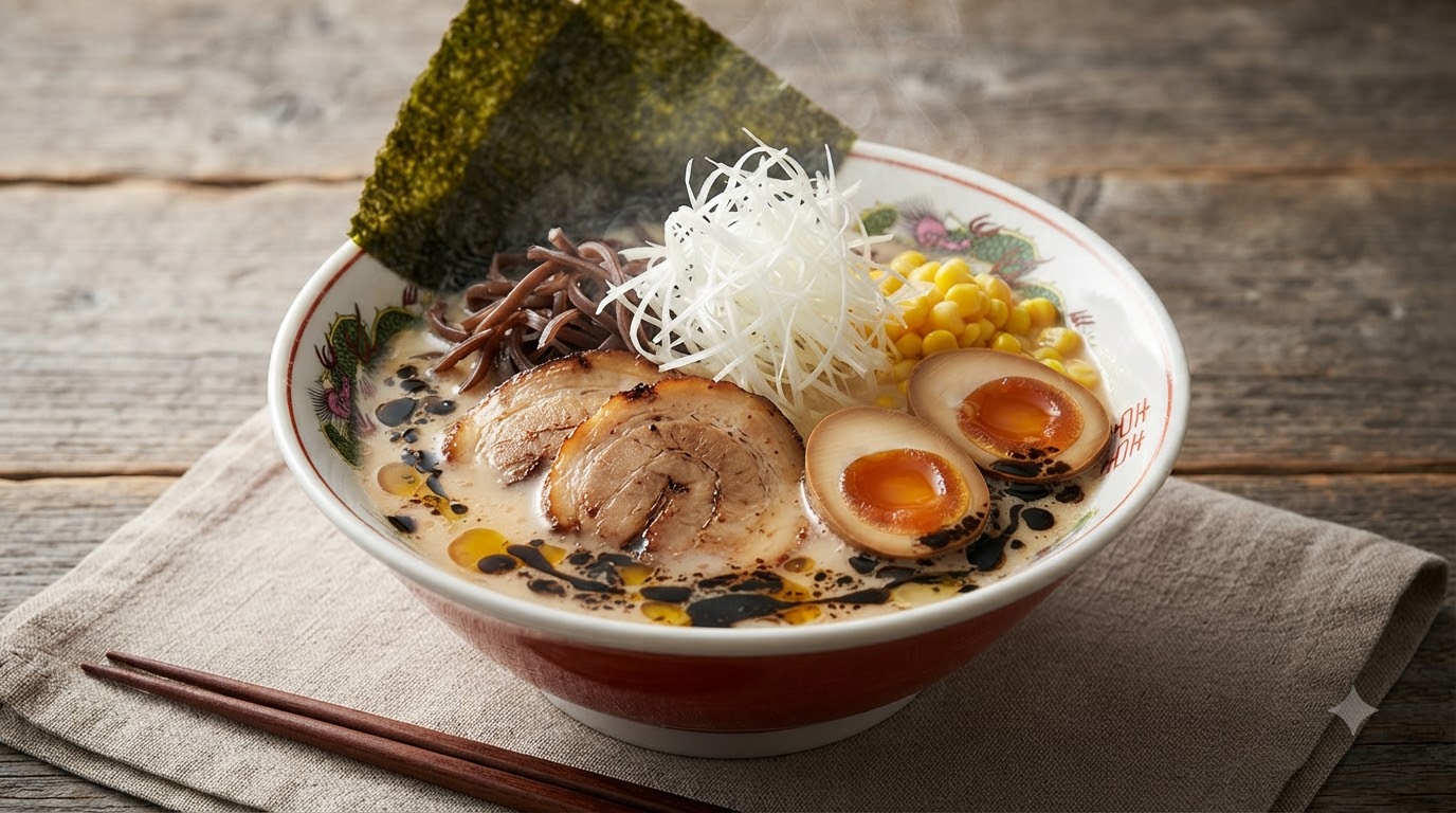 Japanisches Schwarzes Garlic-Öl für Ramen (Mayu)