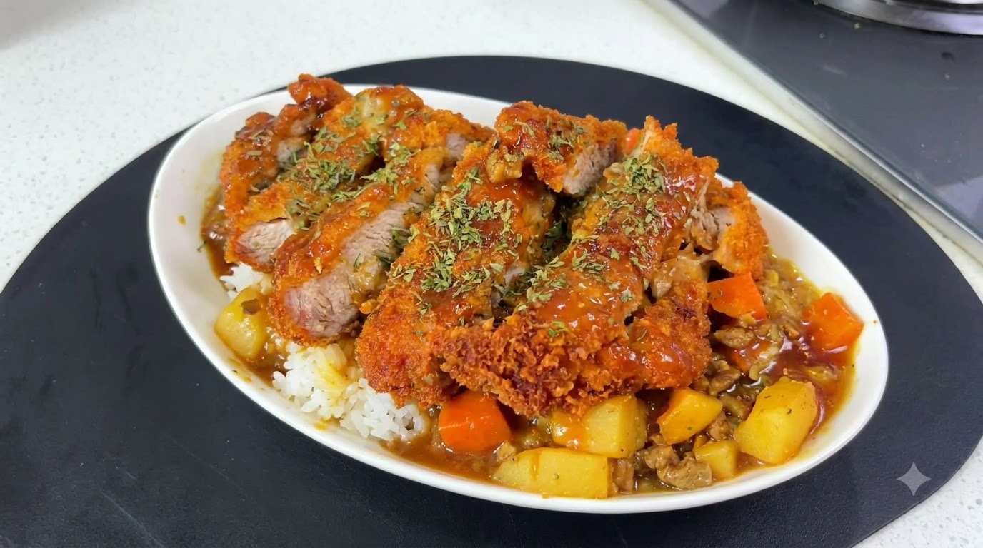 Japanisches Curry mit Schweineschnitzel (Katsu Curry)