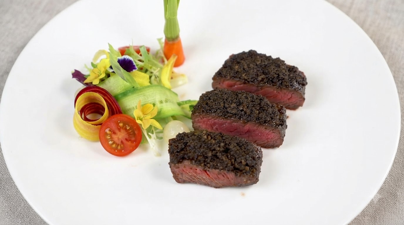 Kohlengegrilltes Schwarzes Trüffel-Steak