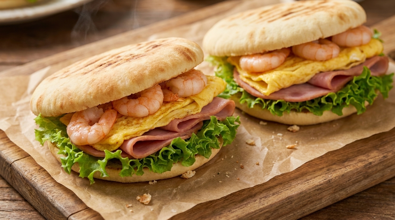 Flauschige Pfannen-Panini-Burgerbrötchen ohne Kneten