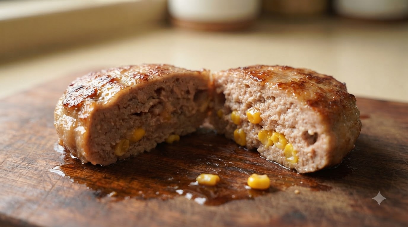 Saftige Deutsche Frikadellen mit Süßem Mais