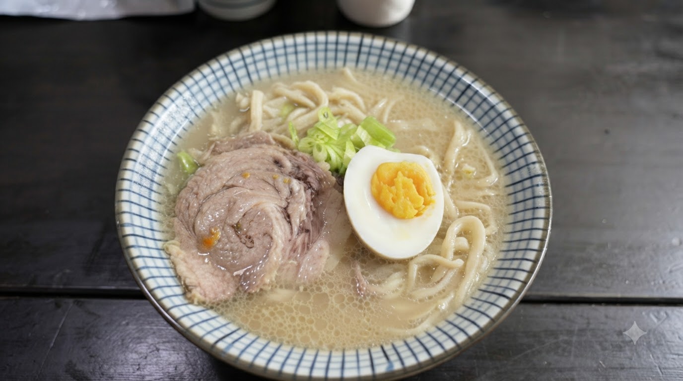 Authentische japanische Tonkotsu-Ramen von Grund auf selbst gemacht