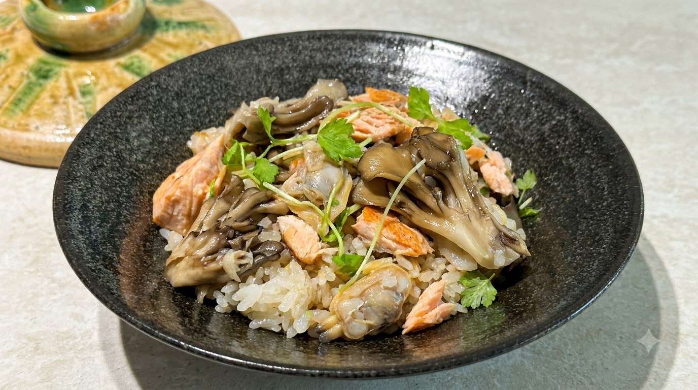 Herzhafter Muschel-Lachs-Tonkabecher