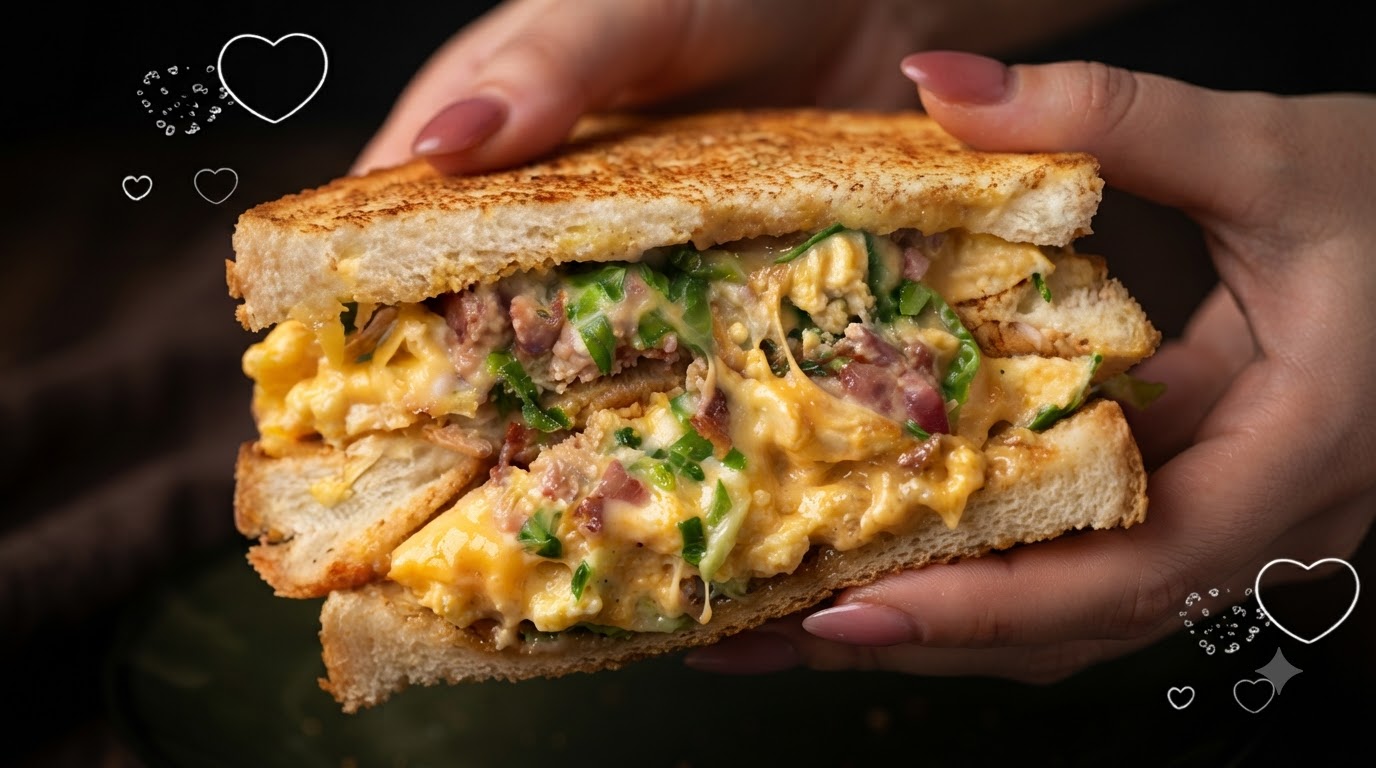 Saftiges Bacon-Spiegelei-Sandwich