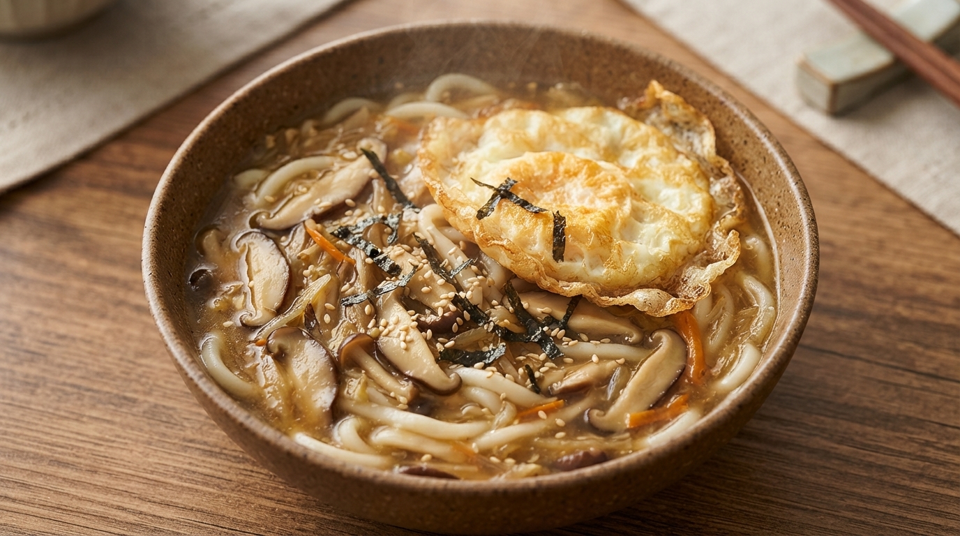 Pilz-Vegetarische Nudelsuppe